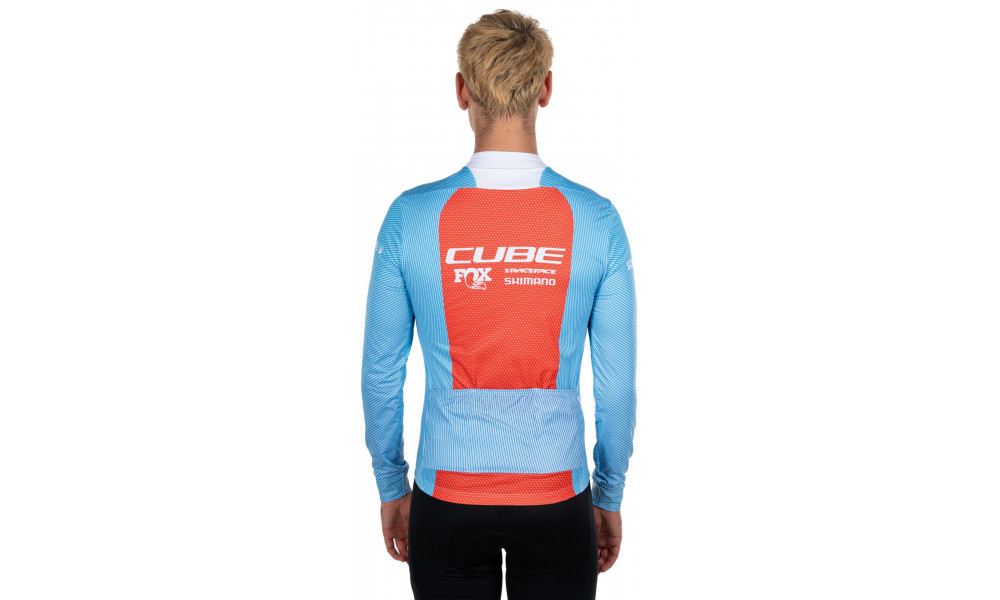 Velos krekls Cube X Factory Racing Road/XC L/S blue'n'orange - 5