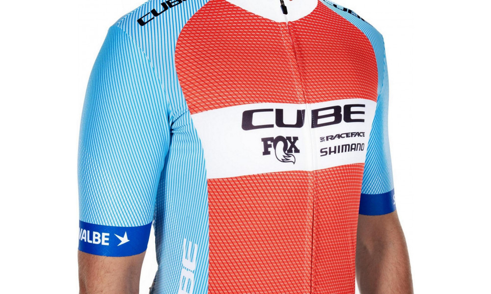 Velos krekls Cube X Factory Racing Road/XC S/S blue'n'orange - 5