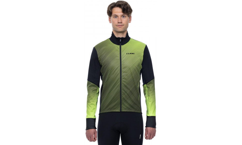 Velo jaka Cube Softshell Road/XC Safety black'n'neon yellow - 5