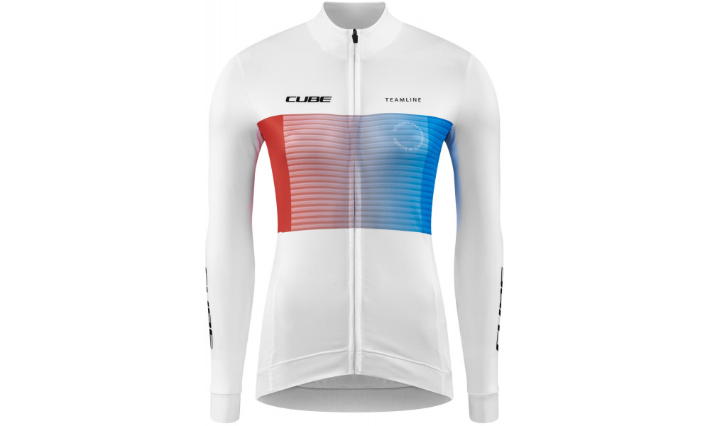 Velos krekls Cube WS Road/XC L/S white'n'blue'n'red - 1