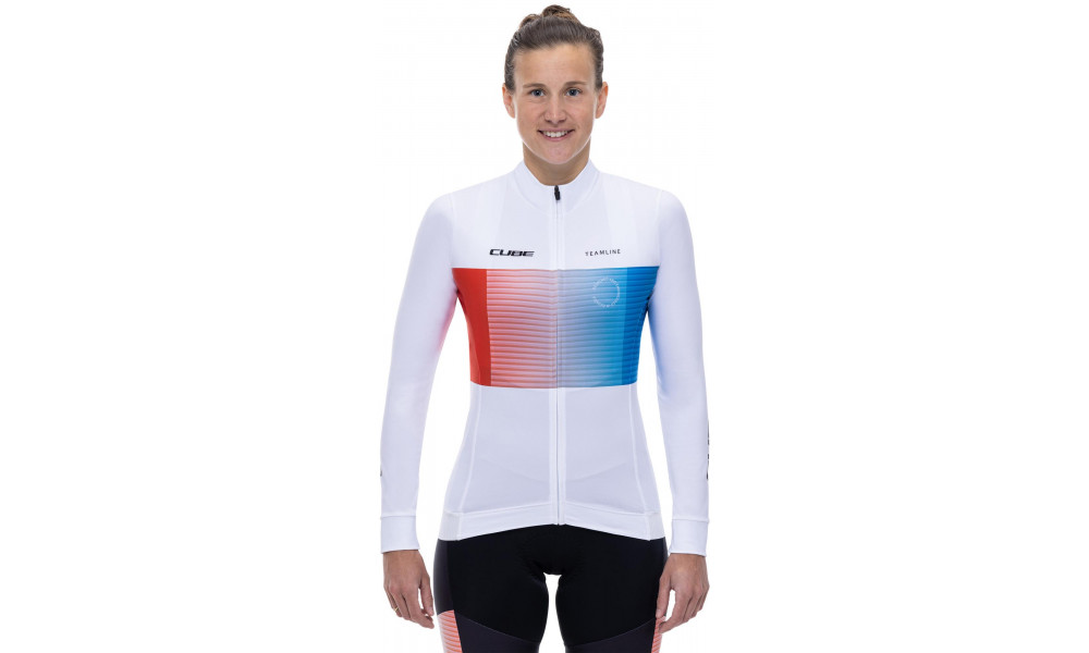 Velos krekls Cube WS Road/XC L/S white'n'blue'n'red - 5