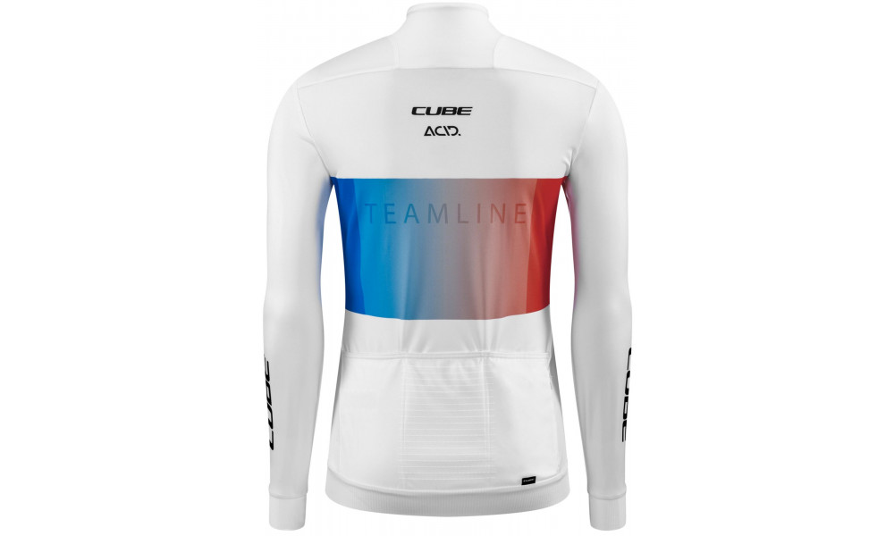Velos krekls Cube WS Road/XC L/S white'n'blue'n'red - 6