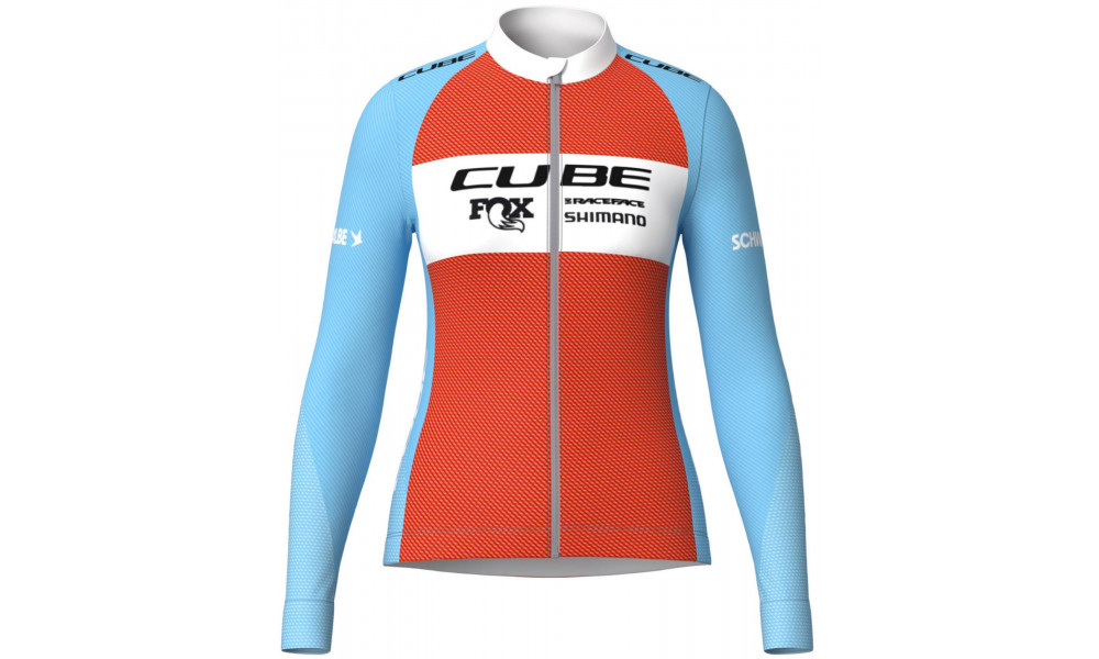 Velos krekls Cube X Factory Racing WS Road/XC L/S blue'n'orange - 1