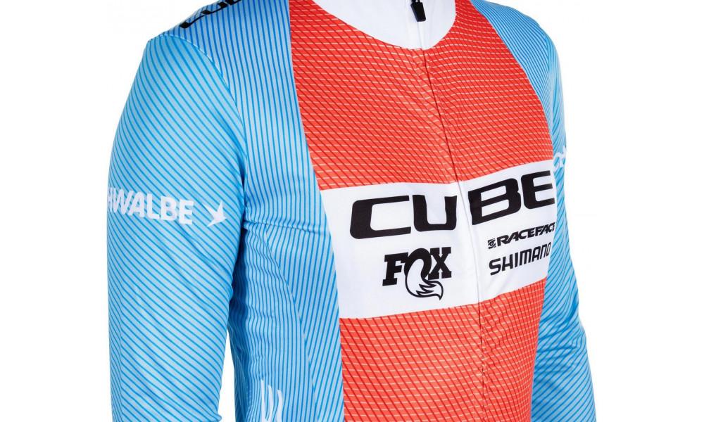Velos krekls Cube X Factory Racing WS Road/XC L/S blue'n'orange - 3