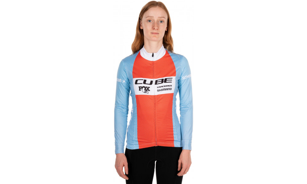 Velos krekls Cube X Factory Racing WS Road/XC L/S blue'n'orange - 5