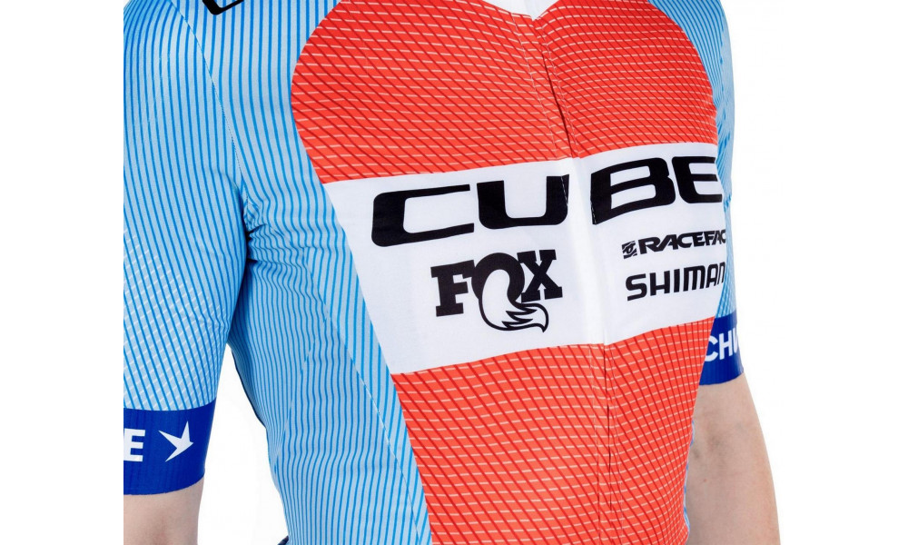 Velos krekls Cube X Factory Racing WS Road/XC S/S blue'n'orange - 3