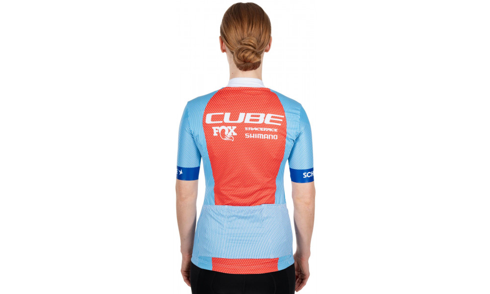 Velos krekls Cube X Factory Racing WS Road/XC S/S blue'n'orange - 4