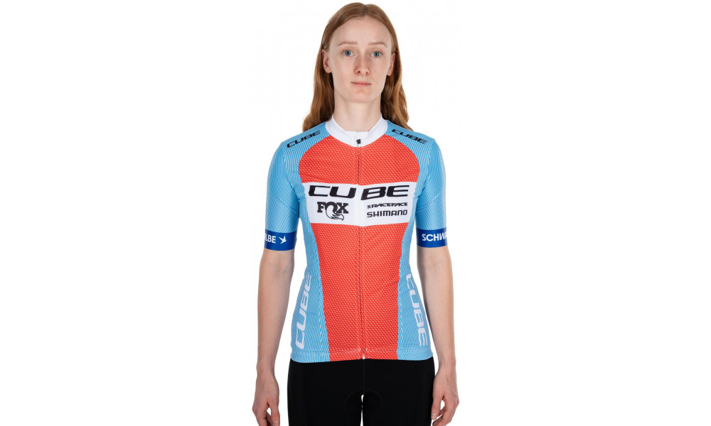 Velos krekls Cube X Factory Racing WS Road/XC S/S blue'n'orange - 5