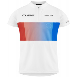 Velos krekls Cube Rookie Teamline S/S white'n'blue'n'red
