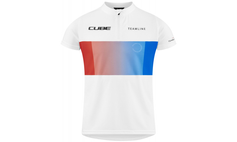 Velos krekls Cube Rookie Teamline S/S white'n'blue'n'red - 1