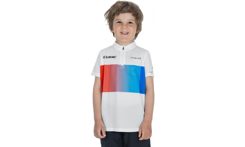 Velos krekls Cube Rookie Teamline S/S white'n'blue'n'red - 3