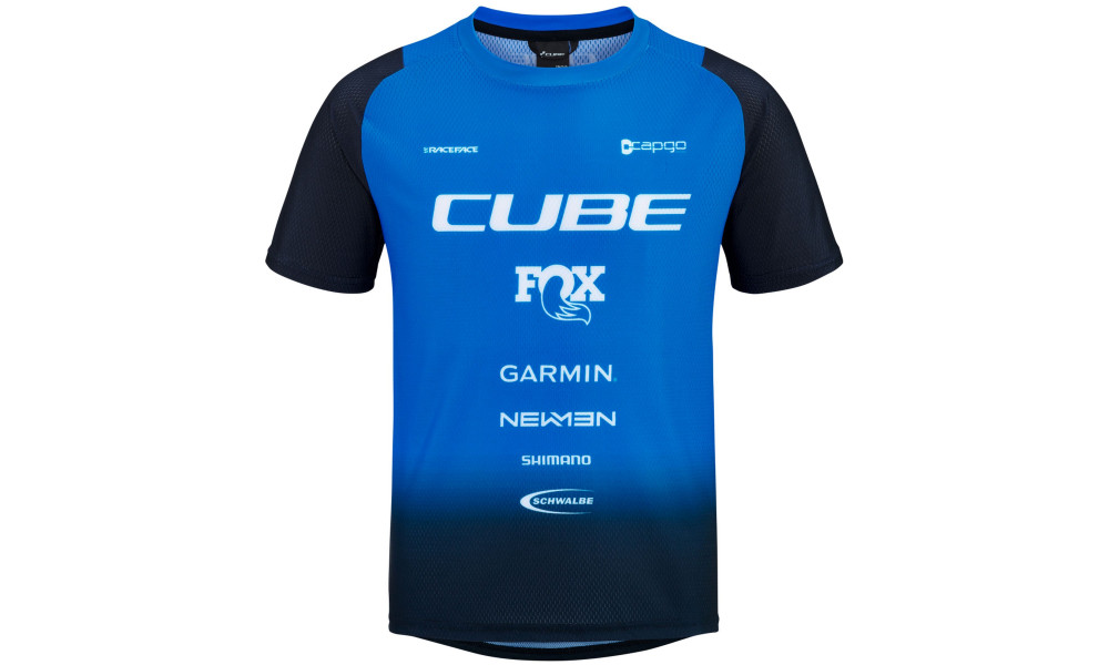 Velos krekls Cube Vertex Rookie X Actionteam S/S black'n'blue - 1