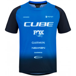 Velos krekls Cube Vertex Rookie X Actionteam S/S black'n'blue