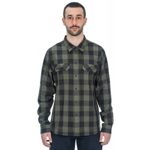 Krekls Cube Work L/S olive check