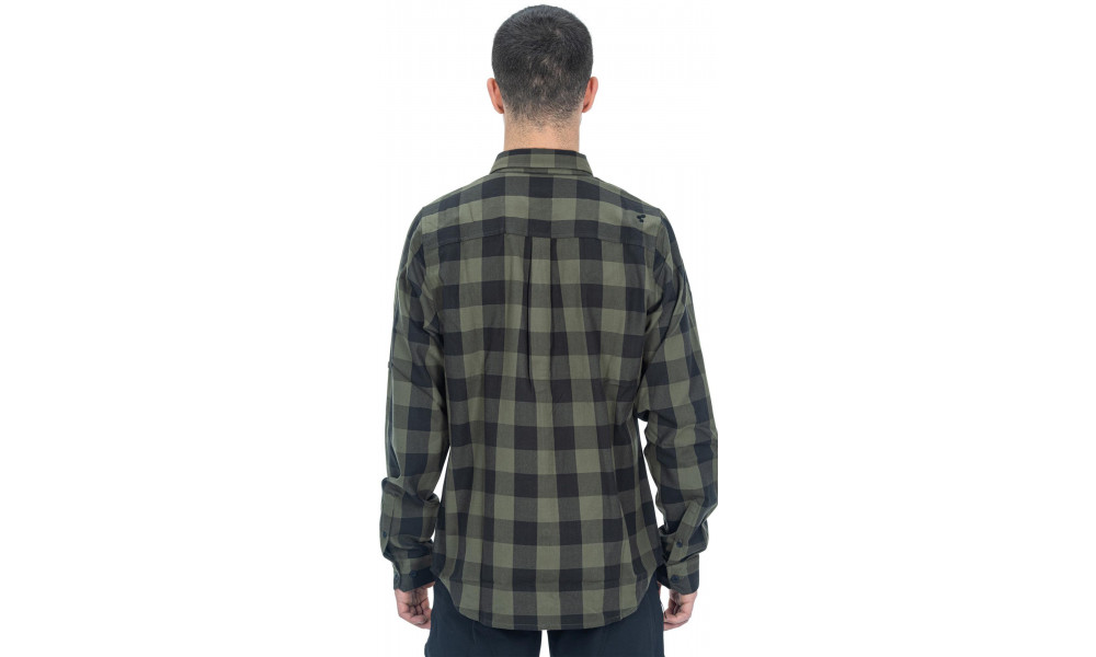 Krekls Cube Work L/S olive check - 5