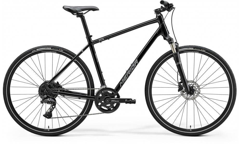 Velosipēds Merida Crossway 300 III2 glossy black(silver) 