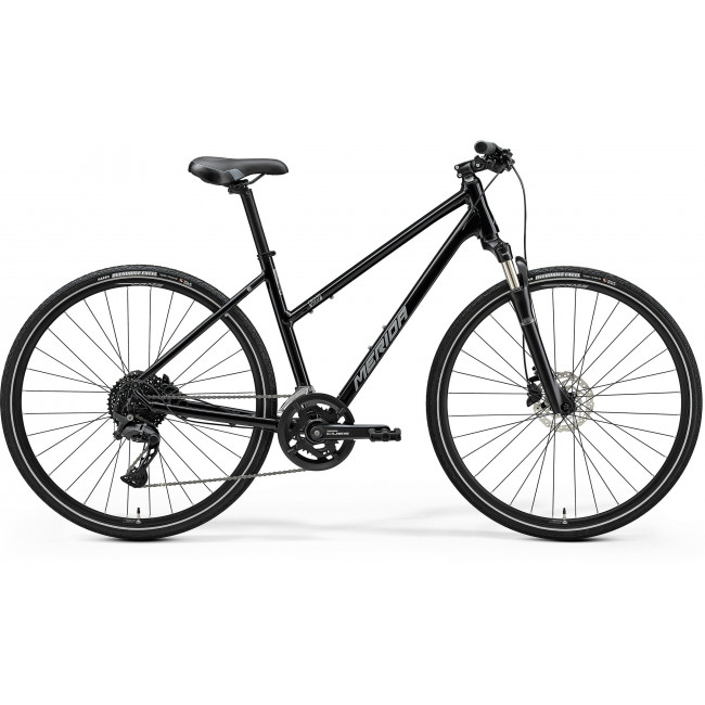 Velosipēds Merida Crossway 300 III2 Lady glossy black(silver)