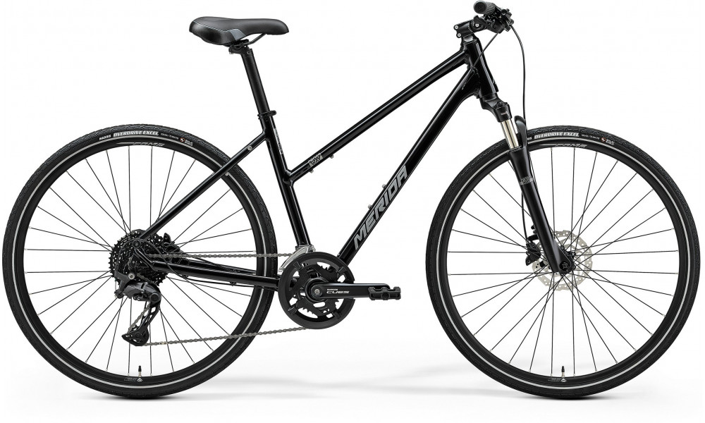 Velosipēds Merida Crossway 300 III2 Lady glossy black(silver) 