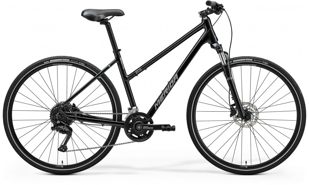 Velosipēds Merida Crossway 100 III2 Lady glossy black(silver) 