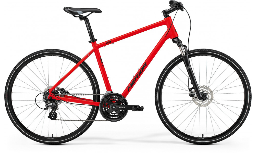 Velosipēds Merida Crossway 10 III1 matt race red(black) 