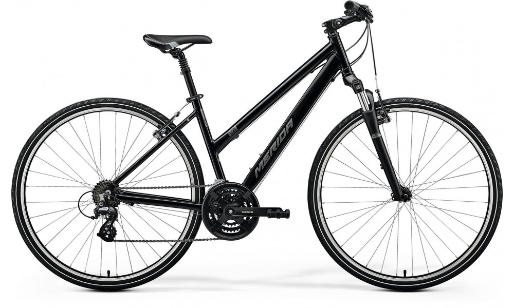 Velosipēds Merida Crossway 10-V SE I1 Lady black(silver) 