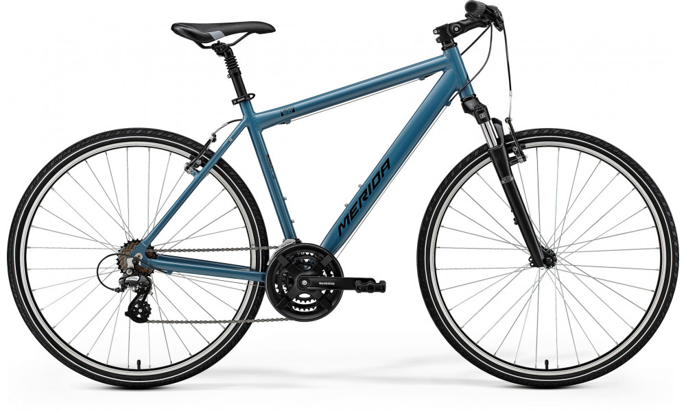 Velosipēds Merida Crossway 10-V SE I1 silk dove blue(black) 