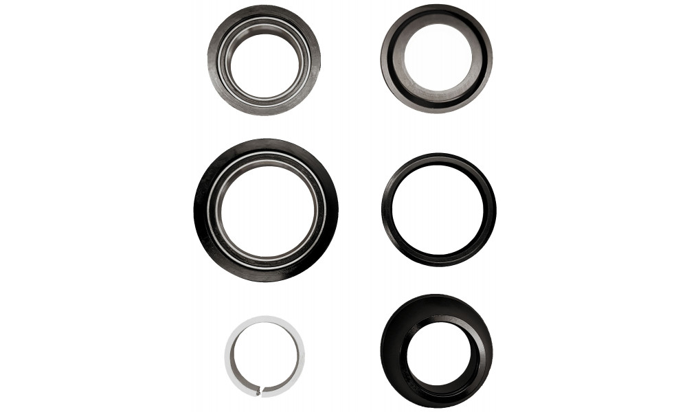 Stūres bļodiņas Cube 08 ZS Tapered 1-1/8"-1.5" Semi Integrated Alu - 1