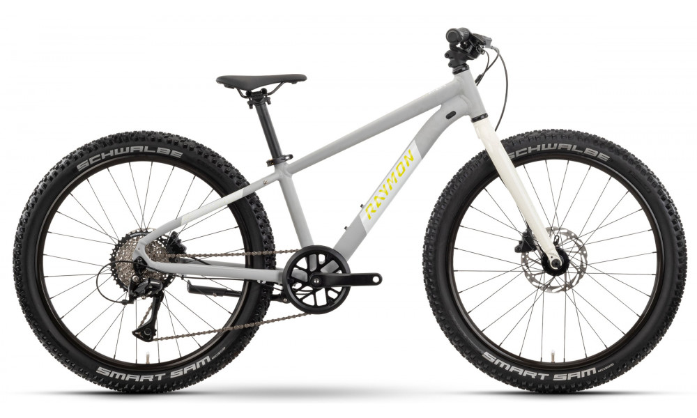 Velosipēds Raymon Yanga 24 Pro 2025 grey-white-lime - 1