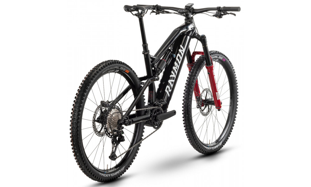 Elektriskais velosipēds Raymon Trailray 170 Ultra 29" 2025 black-white-red - 2