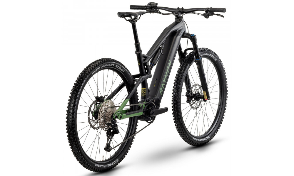 Elektriskais velosipēds Raymon Trailray 150 29" 2025 black-reseda green-citron - 2