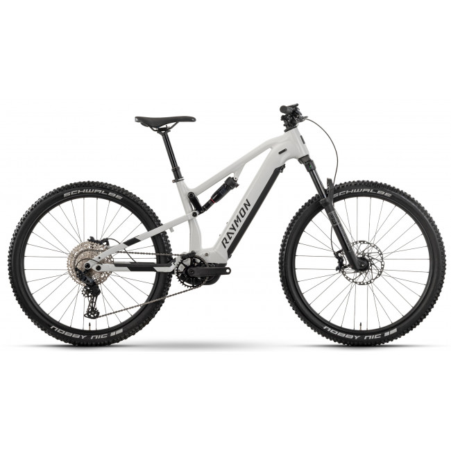 Elektriskais velosipēds Raymon Trailray 120 Ultra 29" 2025 bianco-black-silver