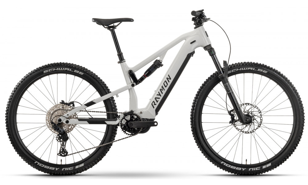 Elektriskais velosipēds Raymon Trailray 120 Ultra 29" 2025 bianco-black-silver - 1