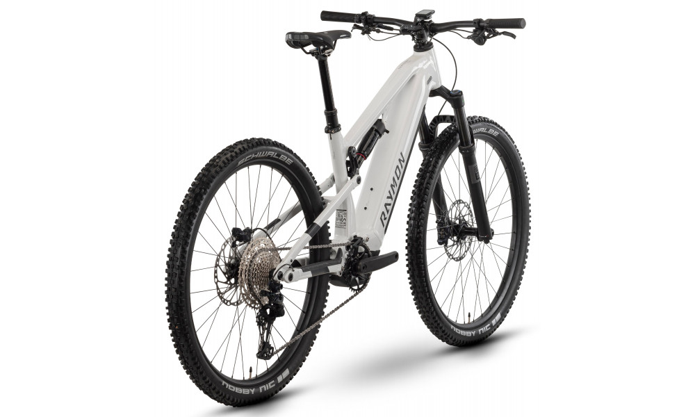 Elektriskais velosipēds Raymon Trailray 120 Ultra 29" 2025 bianco-black-silver - 2