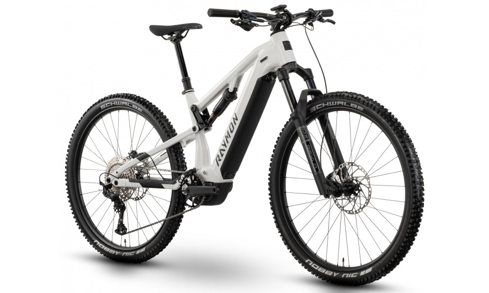 Elektriskais velosipēds Raymon Trailray 120 Ultra 29" 2025 bianco-black-silver - 3