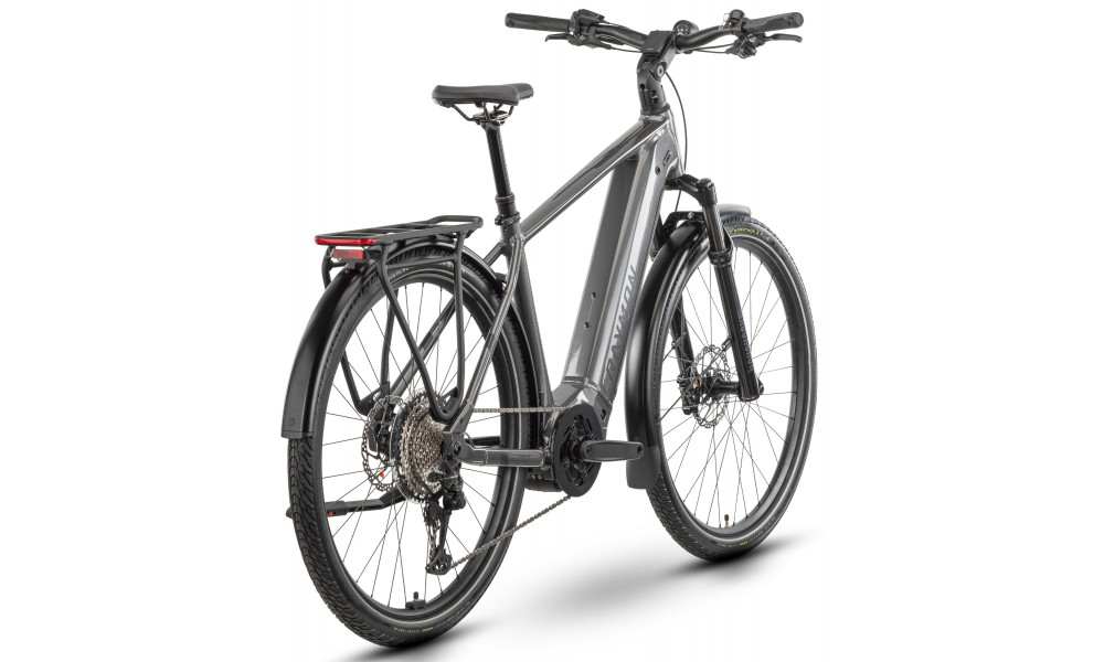 Elektriskais velosipēds Raymon Tahona Ultra 800 29" 2025 metalgrey-black-citron - 2