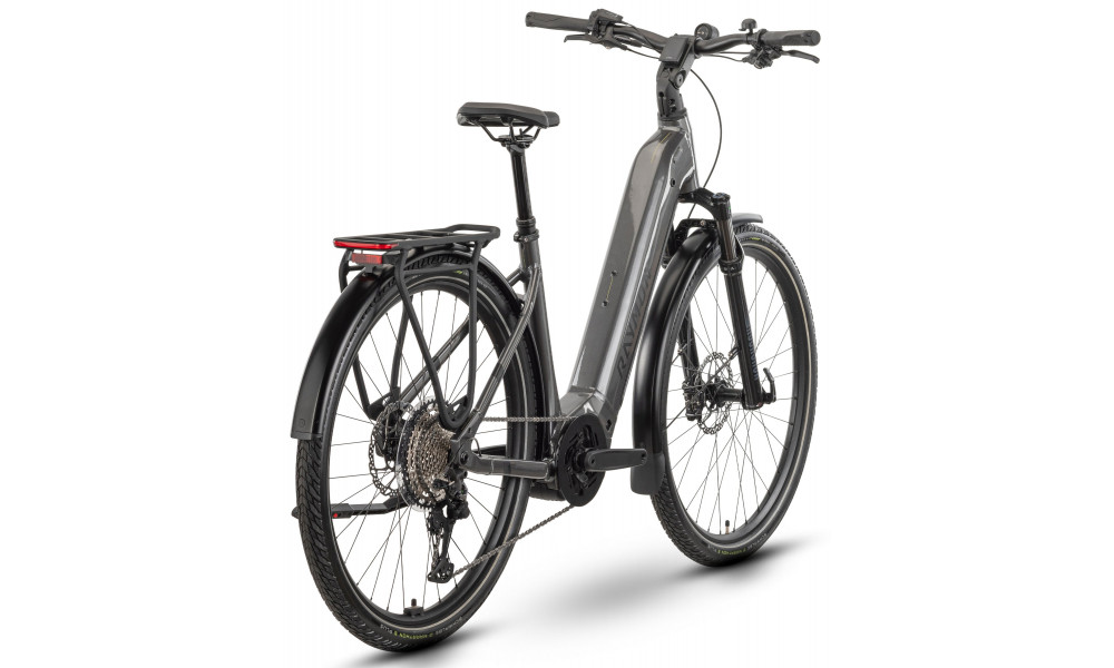 Elektriskais velosipēds Raymon Tahona Ultra 800 29" 2025 Easy Entry metalgrey-black-citron - 2