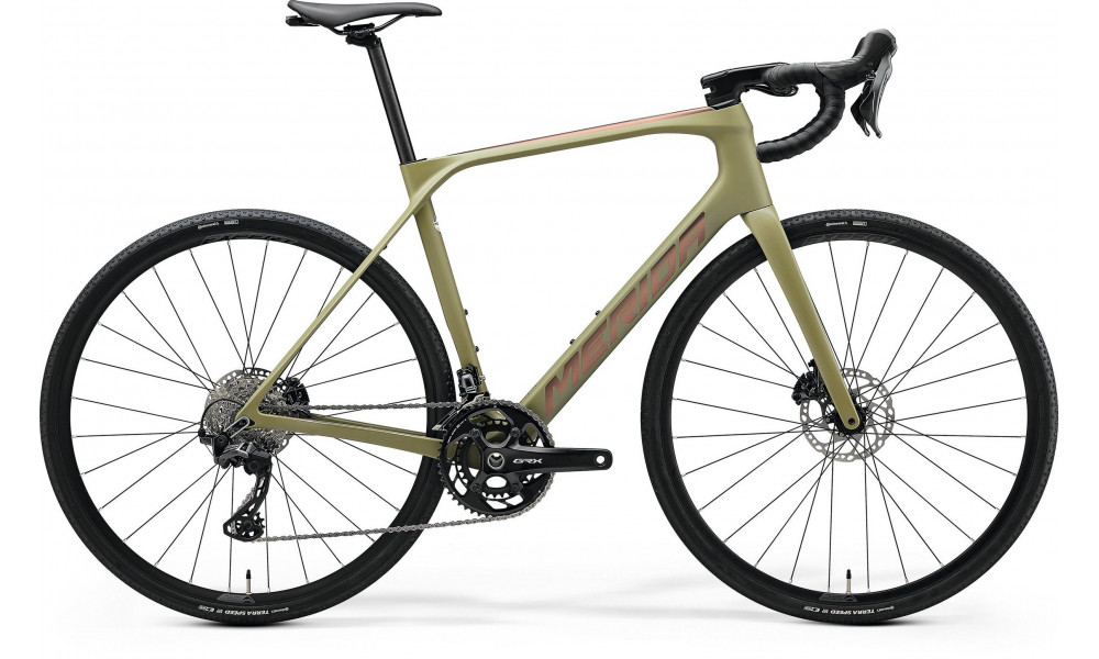 Velosipēds Merida Scultura Endurance GR 5000 II2 silk low key green(bronze) 