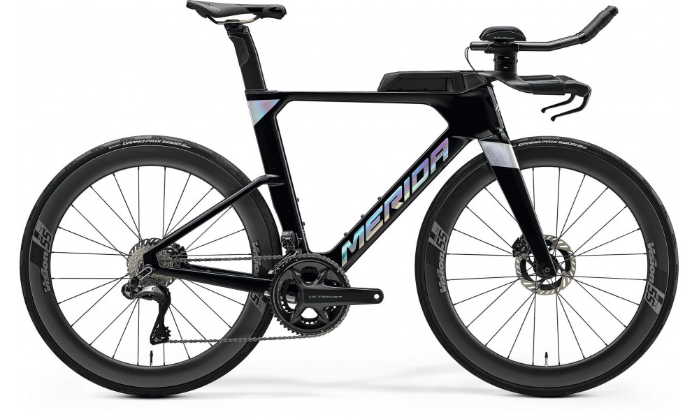 Velosipēds Merida Time Warp TRI Limited IV1 metallic black(flash bcp) 