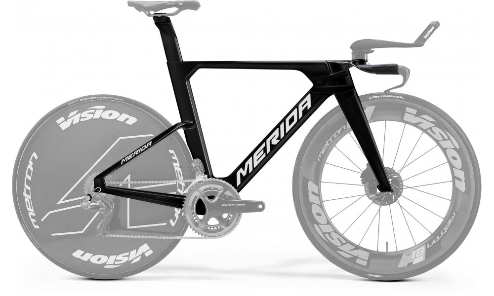 Velosipēds Merida Time Warp TRI Limited IV1-FRM metallic black(flash bcp) 