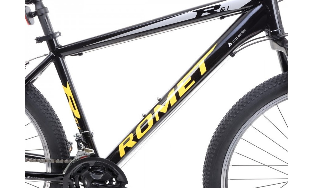 Velosipēds Romet Rambler R6.1 26" 2022 black-yellow - 7