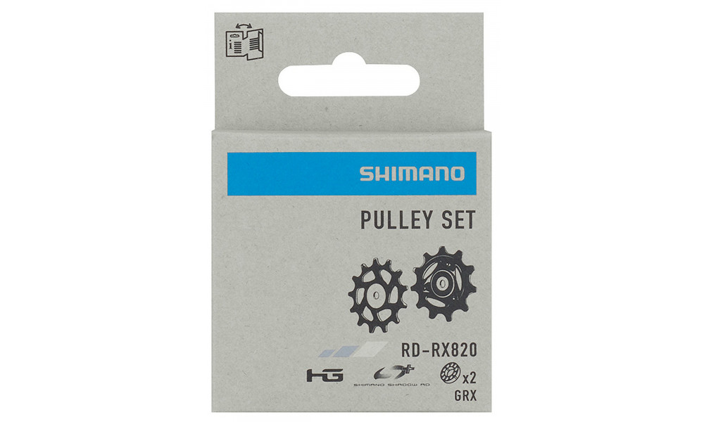 Aizmugurējā pārslēdzēja rullīšu komplekts Shimano GRX RD-RX820 12-speed - 2 Aizmugurējā pārslēdzēja rullīšu komplekts Shimano GRX RD-RX820 12-speed - 2