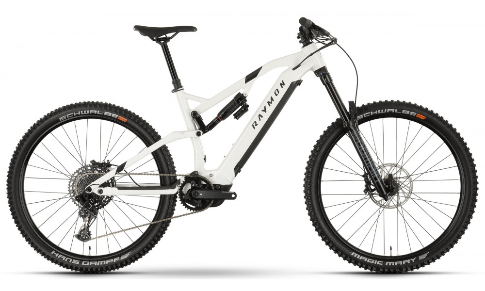 Elektriskais velosipēds Raymon TrailRay 160E 10.0 SE 29" white - 3