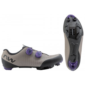 Velo apavi Northwave Rebel 3 MTB XC sand-dark purple