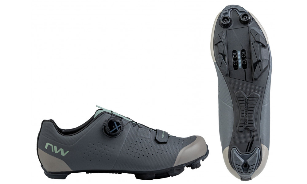 Velo apavi Northwave Razer MTB XC dark grey-sage - 1