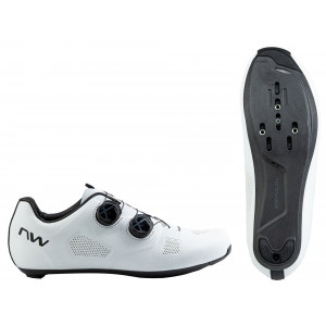 Velo apavi Northwave Revolution Wide Road white-black