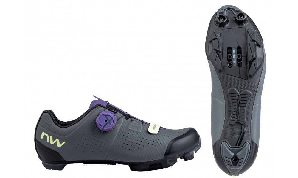 Velo apavi Northwave Razer WMN MTB XC dark grey-dark purple - 1