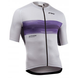 Velos krekls Northwave Force EVO S/S light grey-dark purple