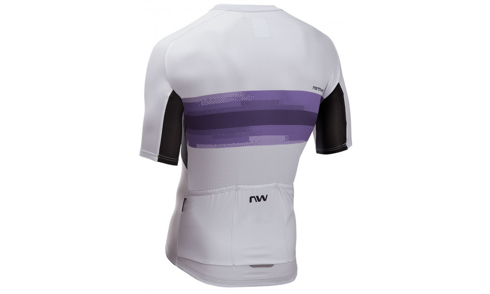 Velos krekls Northwave Force EVO S/S light grey-dark purple - 2