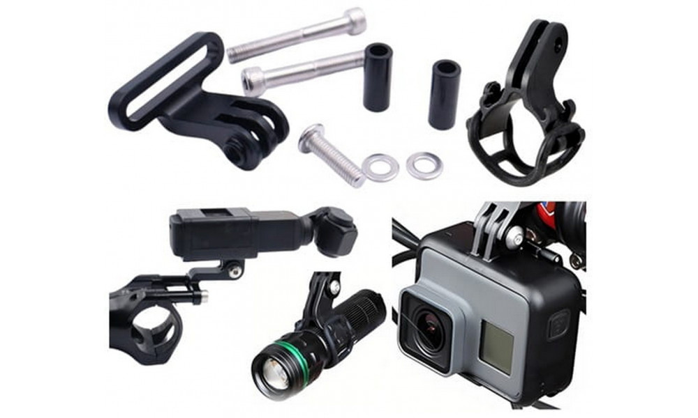 Turētājs Prox Eagle E6 GoPro Alu for stem black - 3 Turētājs Prox Eagle E6 GoPro Alu for stem black - 3