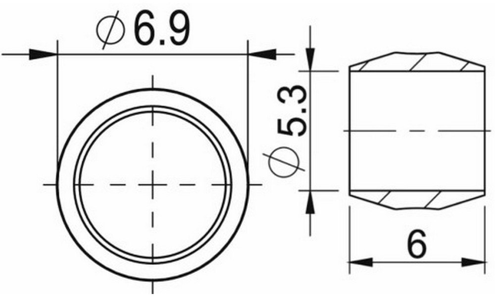 Disku bremžu šļūteņu montāžas detaļas ProX 5mm for Shimano (50pcs.) - 3